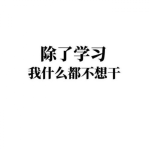 除了学习，我什么都不想干